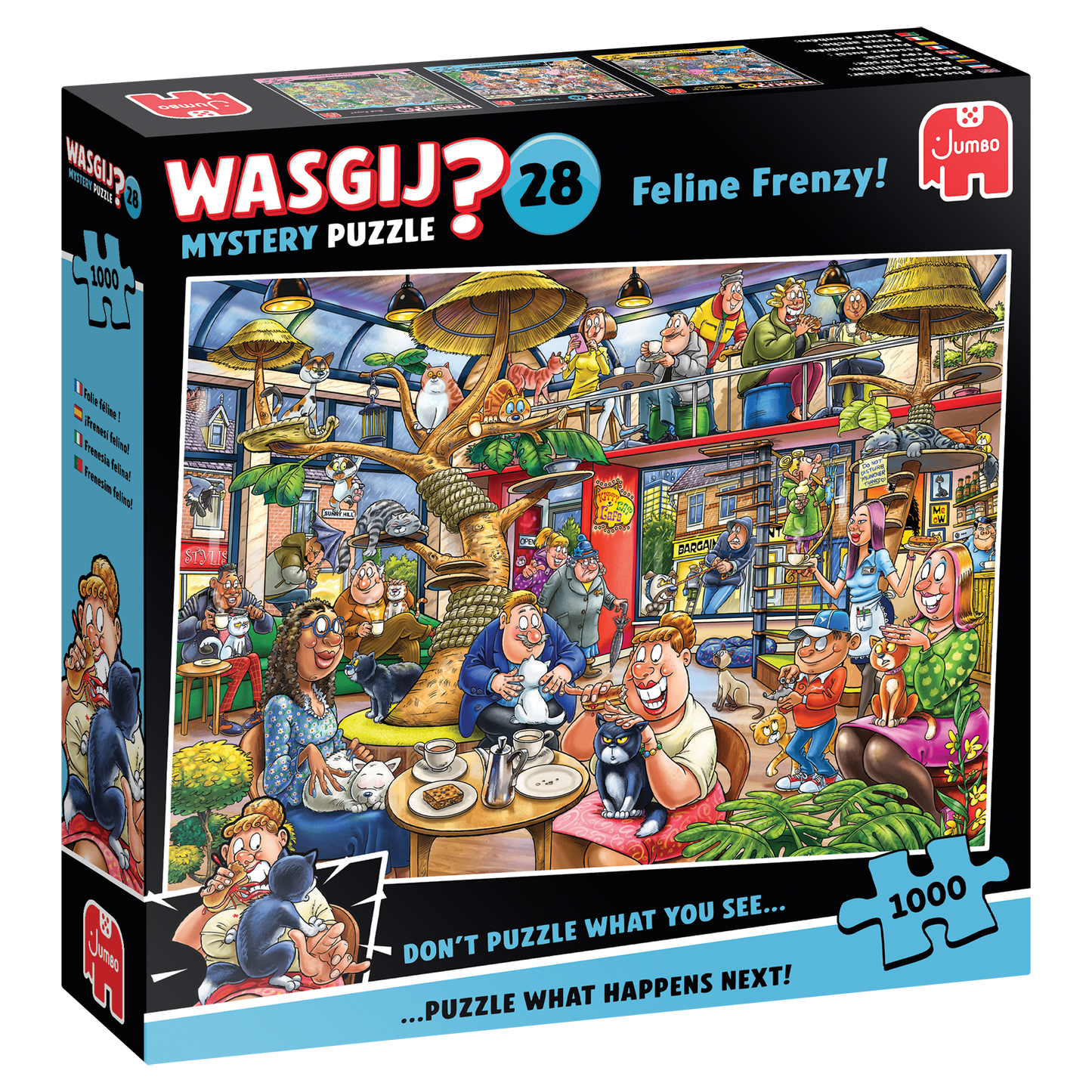 PRE-ORDER Wasgij Mystery 28 Feline Frenzy 1000 Piece Jigsaw Puzzle