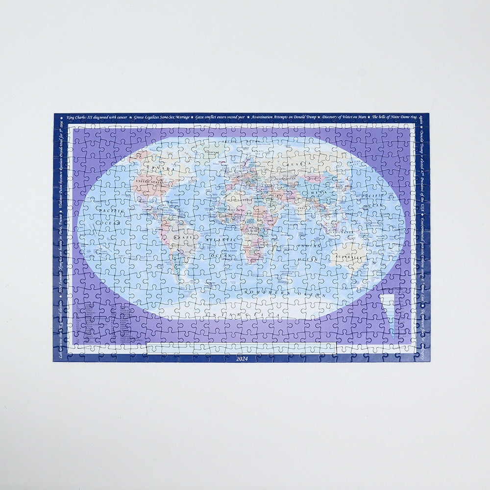 Personalised World Map 400 Piece Puzzle