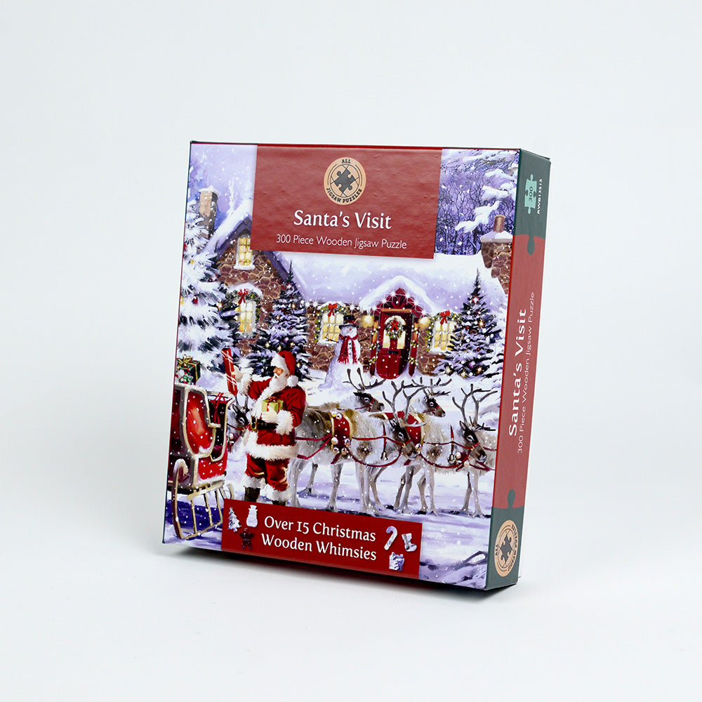 Santa's Visit 300 Piece Wooden Jigsaw