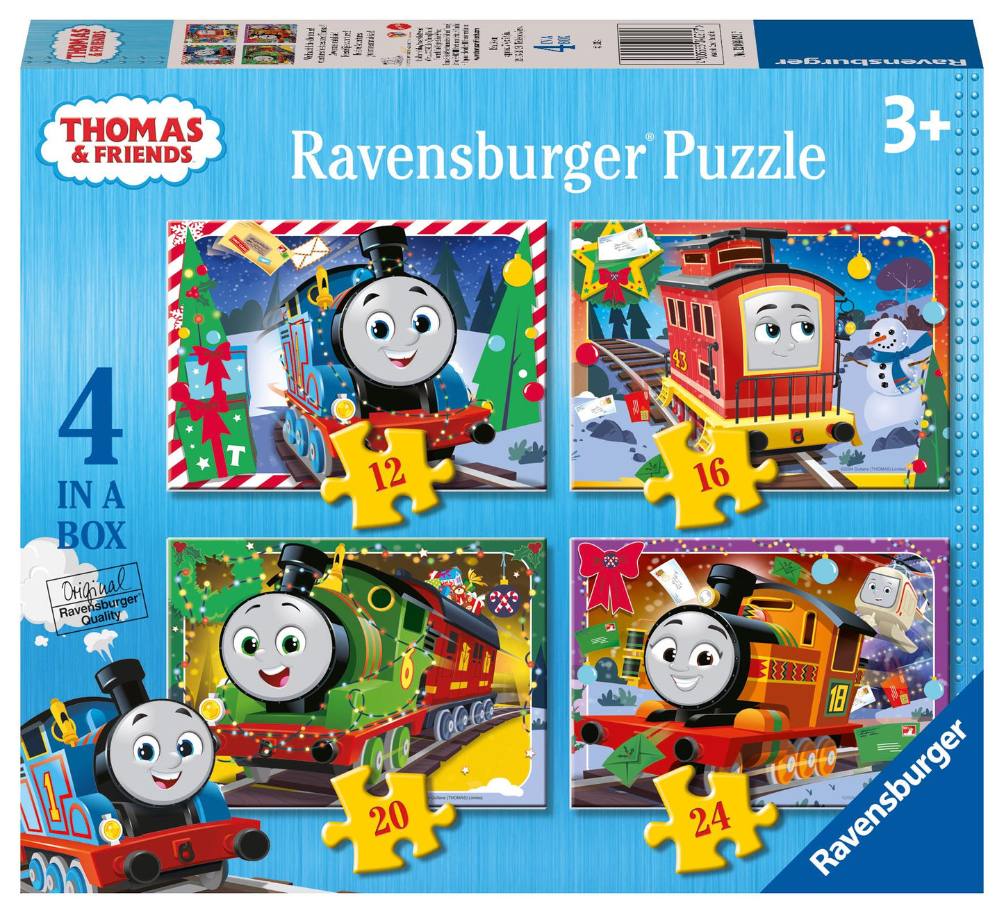 Thomas & Friends Christmas, 4 in a Box Piece Jigsaw Puzzles