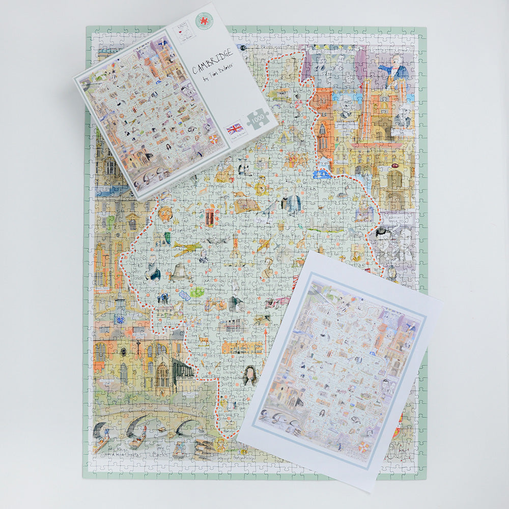 Tim Bulmer's Map of Cambridge 1000 Piece Jigsaw Puzzle