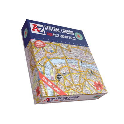 A to Z Map of  London 1000 Piece Jigsaw