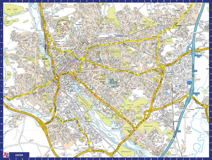 A to Z Map of  Exeter 1000 Piece Jigsaw