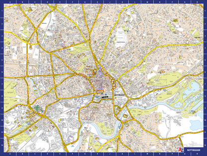 A to Z Map of Nottingham 1000 Piece Jigsaw