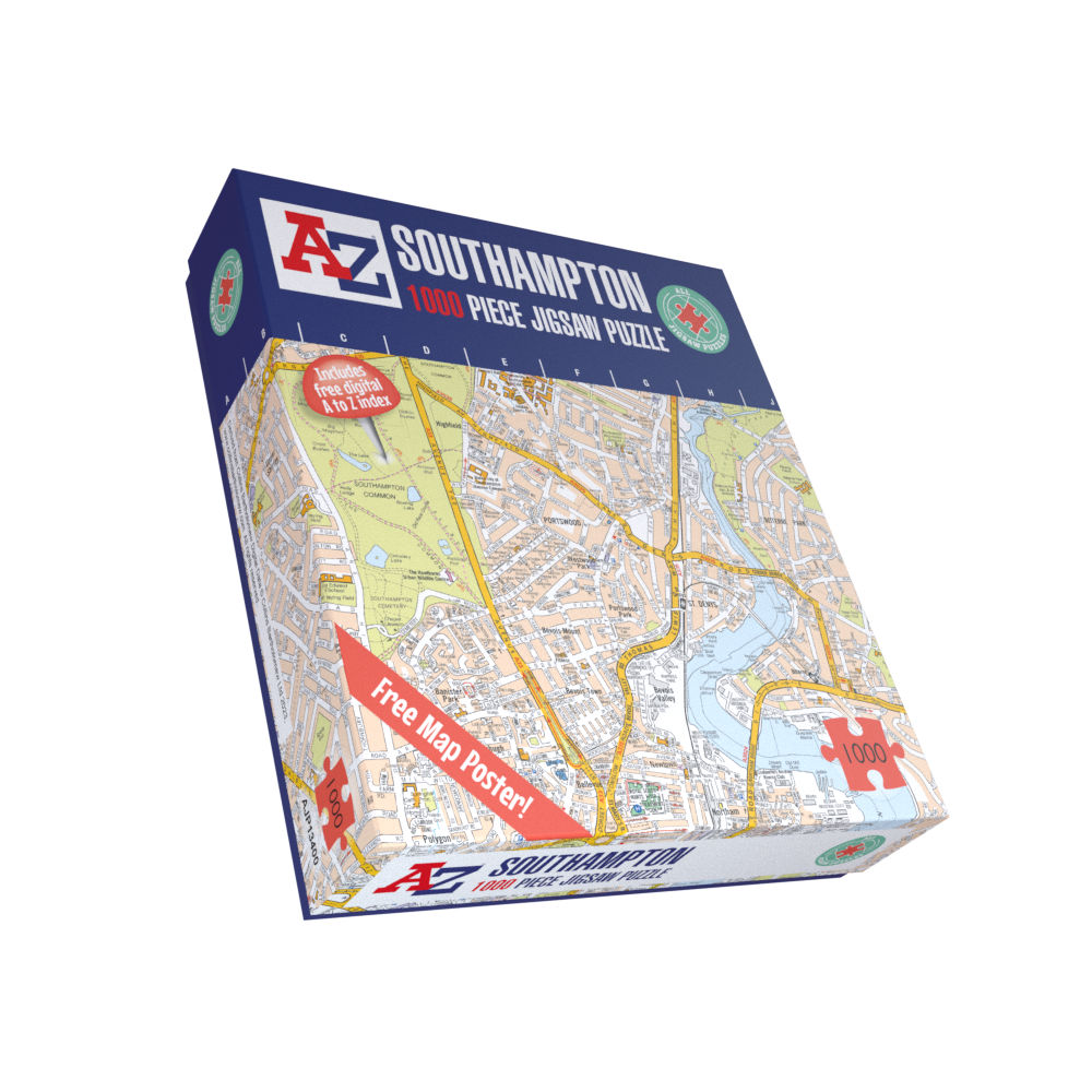 A to Z Map of  Southampton 1000 Piece Jigsaw