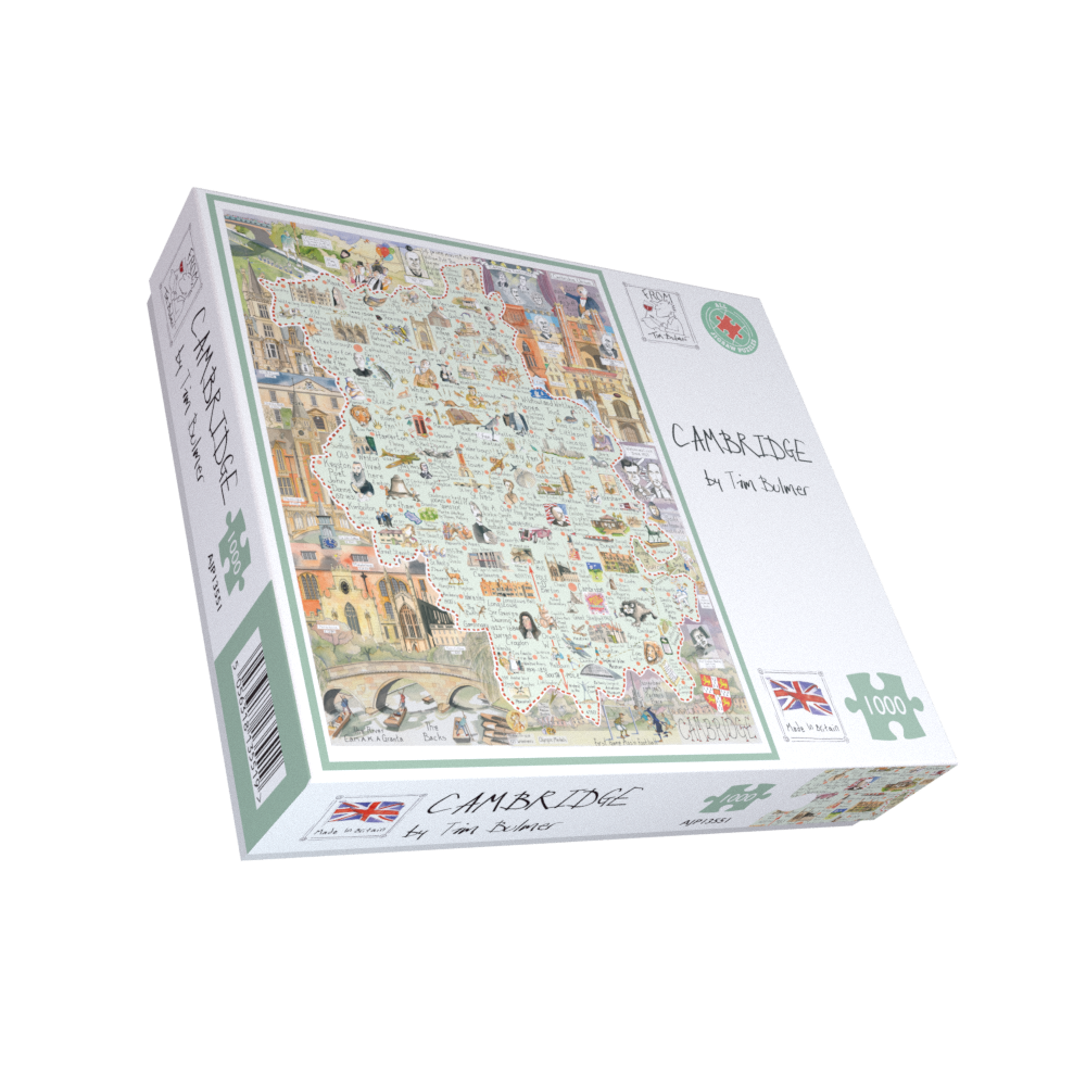 Tim Bulmer's Map of Cambridge 1000 Piece Jigsaw Puzzle