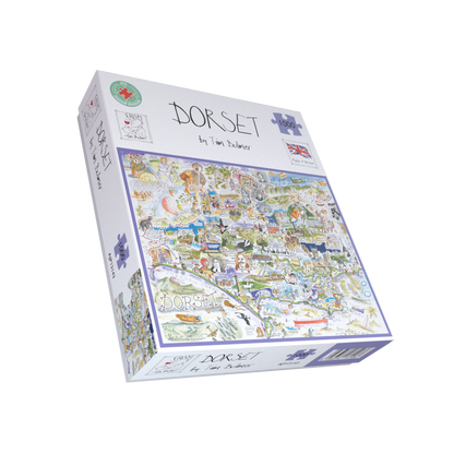 Map of Dorset - Tim Bulmer 1000 Piece Jigsaw Puzzle