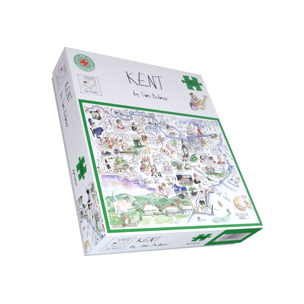 Map of Kent - Tim Bulmer 1000 Piece Jigsaw Puzzle