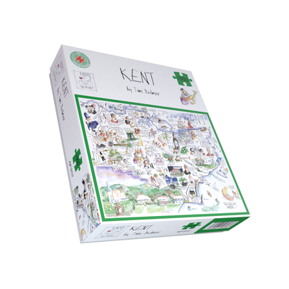 Map of Kent - Tim Bulmer 1000 Piece Jigsaw Puzzle