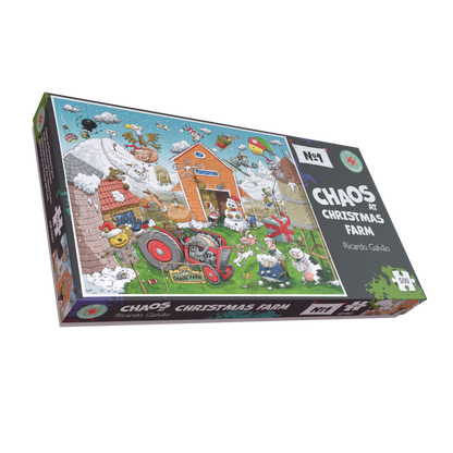 Christmas at Chaos Farm - No.1 1000 or 500 Piece Jigsaw Puzzle