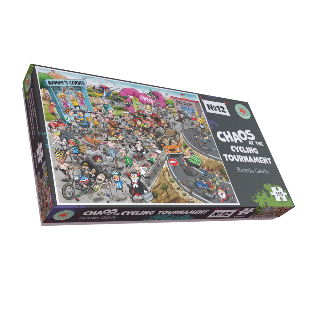 Chaos at the Cycling Tournament - No.12 1000 or 500 Piece Jigsaw Puzzle