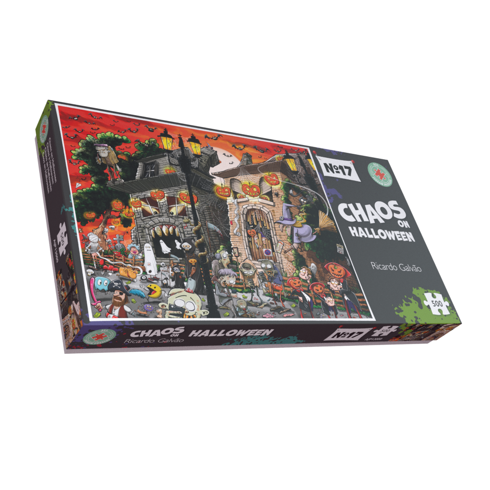 Chaos on Halloween - No.17 1000 or 500 Piece Jigsaw Puzzles