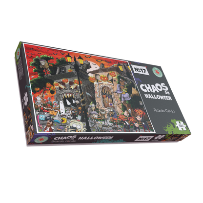 Chaos on Halloween - No.17 1000 or 500 Piece Jigsaw Puzzles