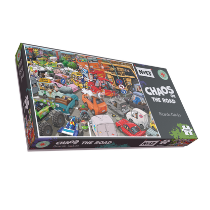 Chaos on the Road - No.13 1000 or 500 Piece Jigsaw Puzzle