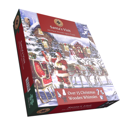 Santa's Visit 300 Piece Wooden Jigsaw