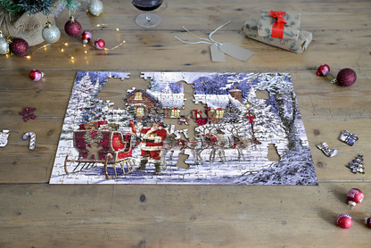 Santa's Visit 300 Piece Wooden Jigsaw