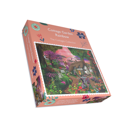 Cottage Garden Rainbow 1000 or 500 Pieces Jigsaw Puzzles