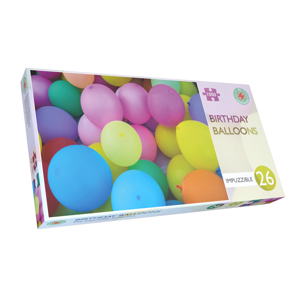 Birthday Balloons - Impuzzible No. 26 - 1000 Piece Jigsaw Puzzle