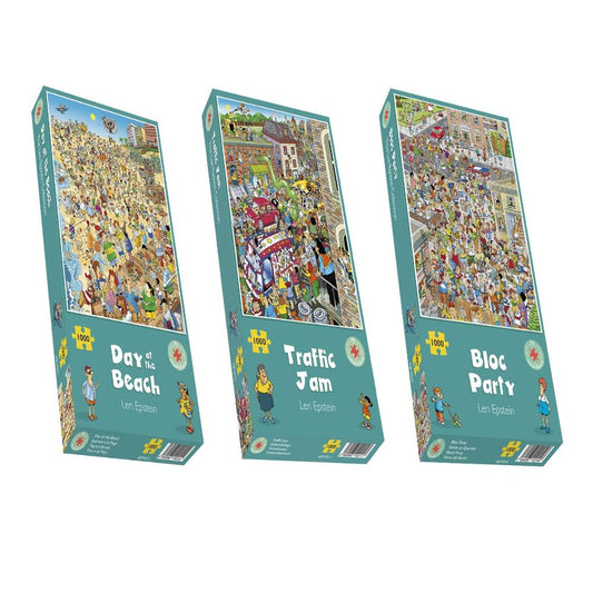 Len Epstein's Summer Fun 1000 Jigsaw Puzzle Bundle