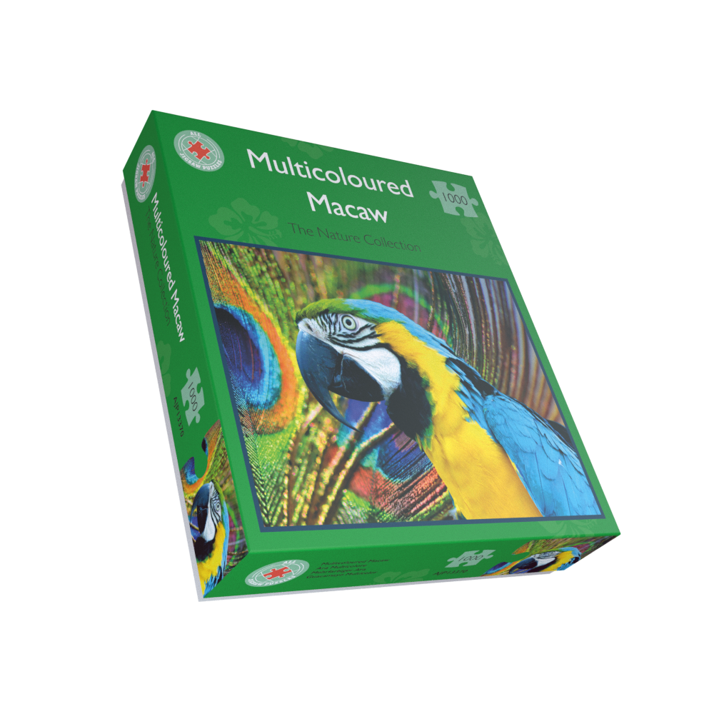 Multicoloured Macaw 1000 Piece Jigsaw Puzzle