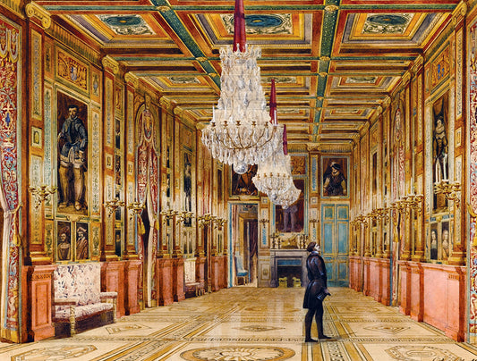 View of the Picture Gallery at the Château d'Eu 1000 piece jigsaw