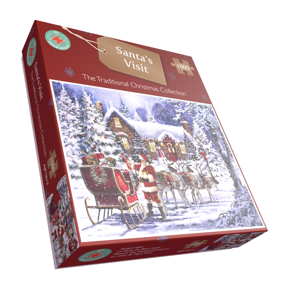 Santa's Visit 1000 Piece Jigsaw Puzzle