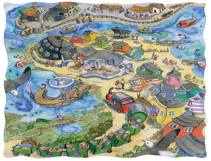 Hengistbury Head - Wendy Brown 1000 or 500 Piece Jigsaw Puzzle