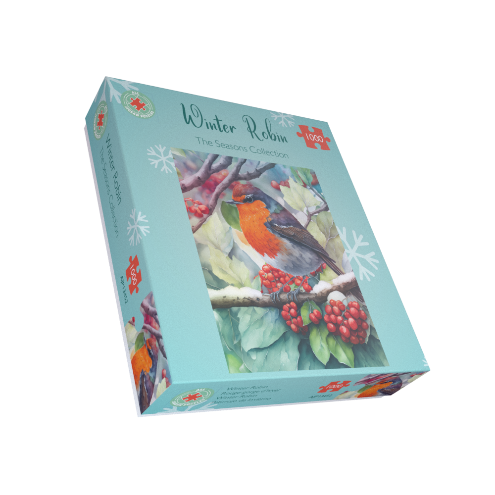 Winter Robin 1000 Piece Jigsaw Puzzle