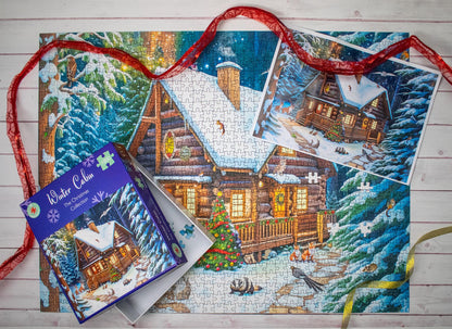 Winter Cabin 1000 Piece Jigsaw Puzzle