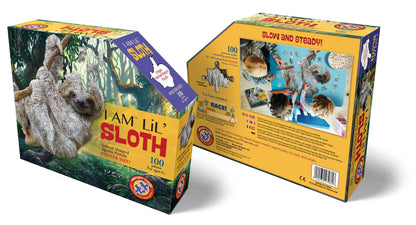 I am Sloth 100 Piece Shaped Jigsaw Puzzle