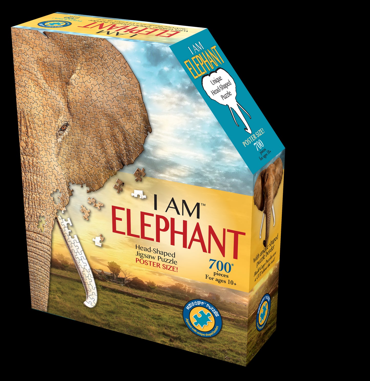 I am Elephant 700 Piece Shaped  Jigsaw Puzzle