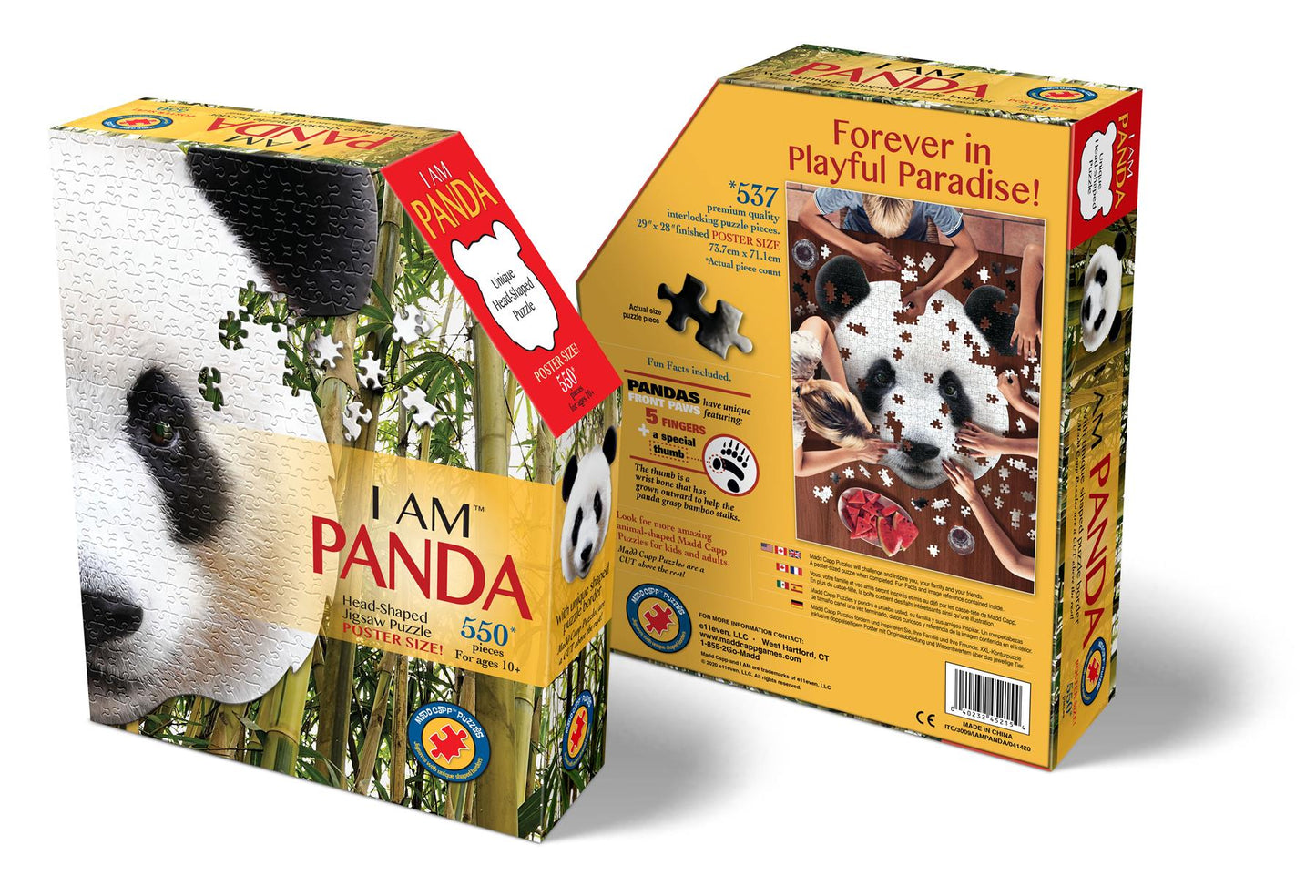 I am Panda 550 Piece Shaped  Jigsaw Puzzle