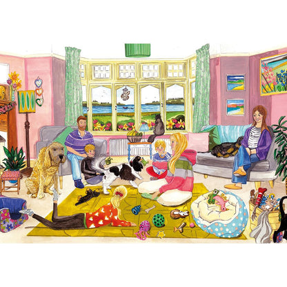 A Dog's life 4 x500 Piece Jigsaw Puzzle