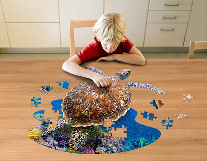 I am Turtle 100 Piece Shaped Jigsaw Puzzle