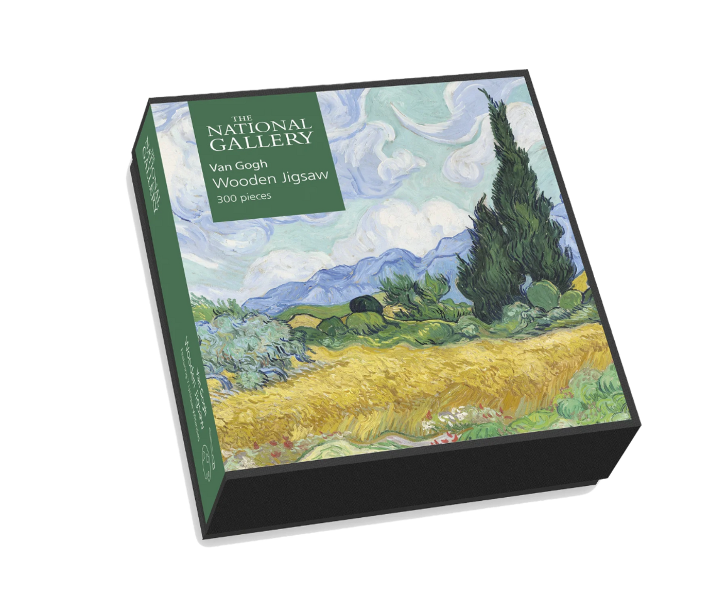 A Wheatfield, with Cypresses - National Gallery 300 Piece Wooden Jigsaw Puzzle