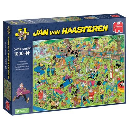 Jan Van Haasteren Dog Parkour 1000 Piece Jigsaw Puzzle