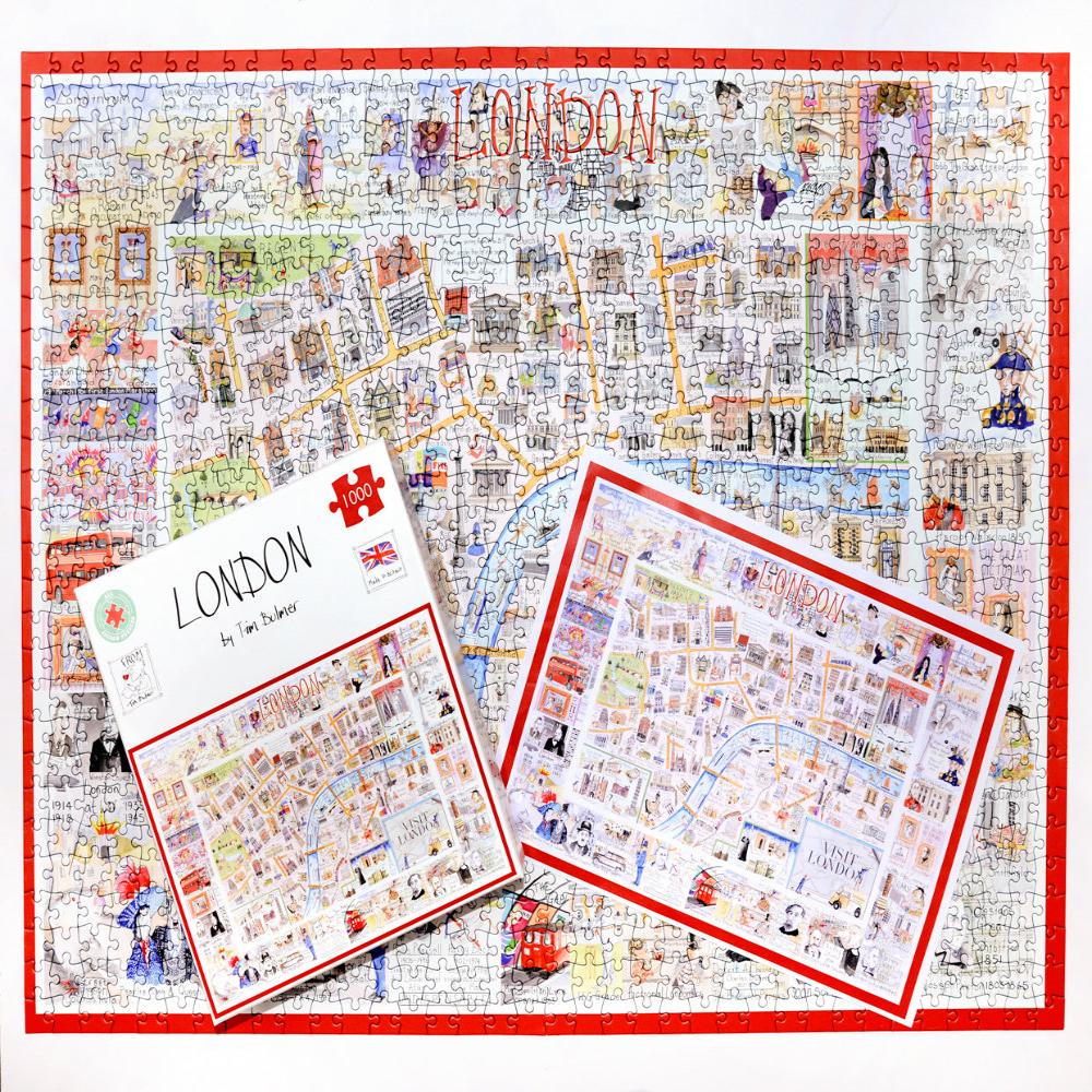 Tim Bulmer's Map of London Jigsaw, guide and box