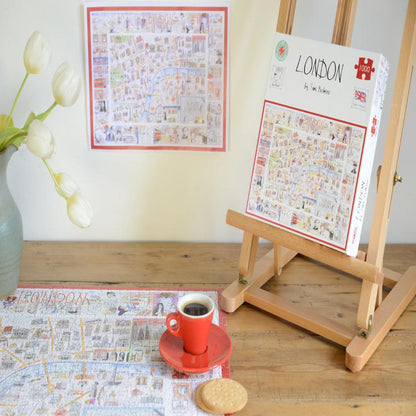 Tim Bulmer's Map of London 1000 Piece Jigsaw Puzzle Lifestyle 1 