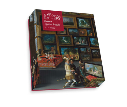 Cognoscenti in a Room hung with Pictures - National Gallery 1000 Piece Jigsaw Puzzle box