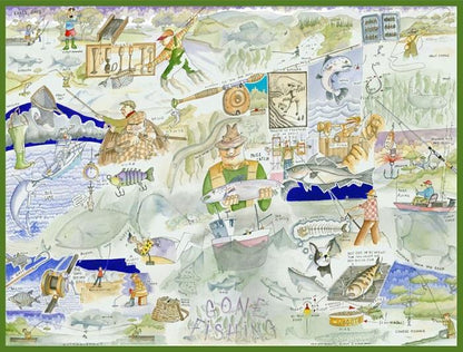 Fishing - Tim Bulmer 1000 Piece Jigsaw Puzzle