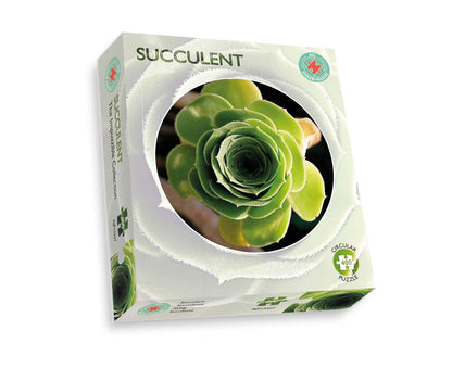 Succulent circular  Impuzzible 400 Piece Jigsaw Puzzle box