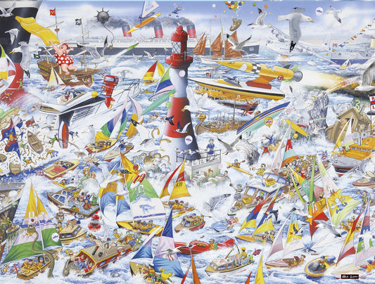 Mike Jupp I Love Boats 1000 Piece Jigsaw Puzzle