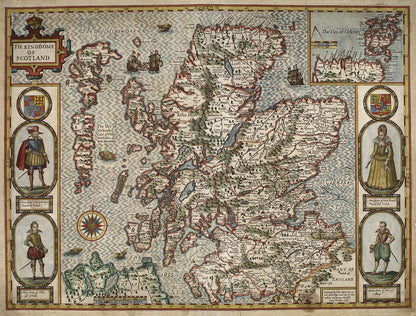 John Speed Historical Map of Scotland 1000 Piece Jigsaw Puzzle