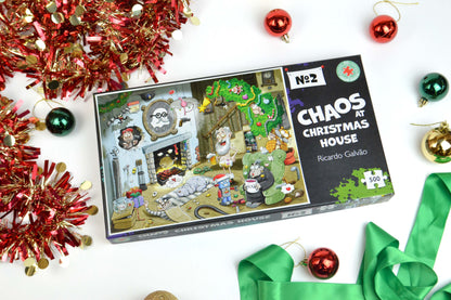 Christmas at Chaos House - No.2 1000 or 500 Piece Jigsaw Puzzle