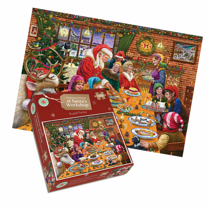 Christmas Dinner at Santa's Workshop - 1000 Piece Jigsaw Puzzles