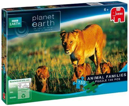 Lion Animal Families Jigsaw Puzzle (150 Pieces)